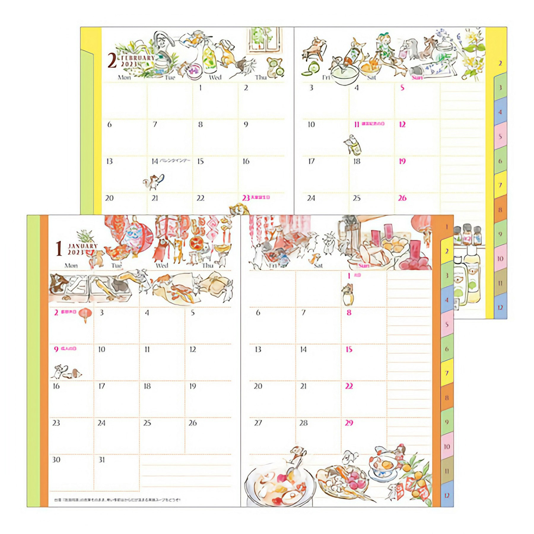 Midori MD 2023 Pocket Diary A6 Carnival