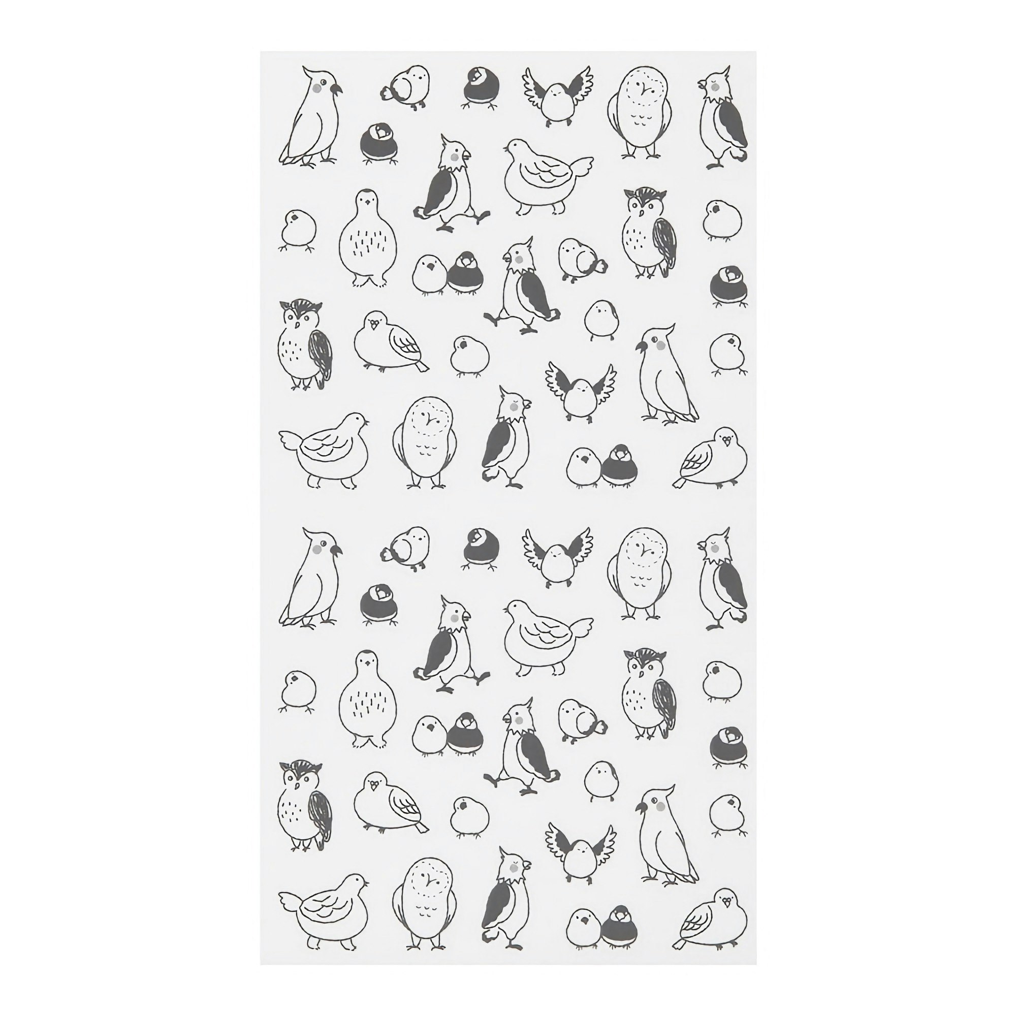 Midori 2023 Diary Sticker Chat Birds