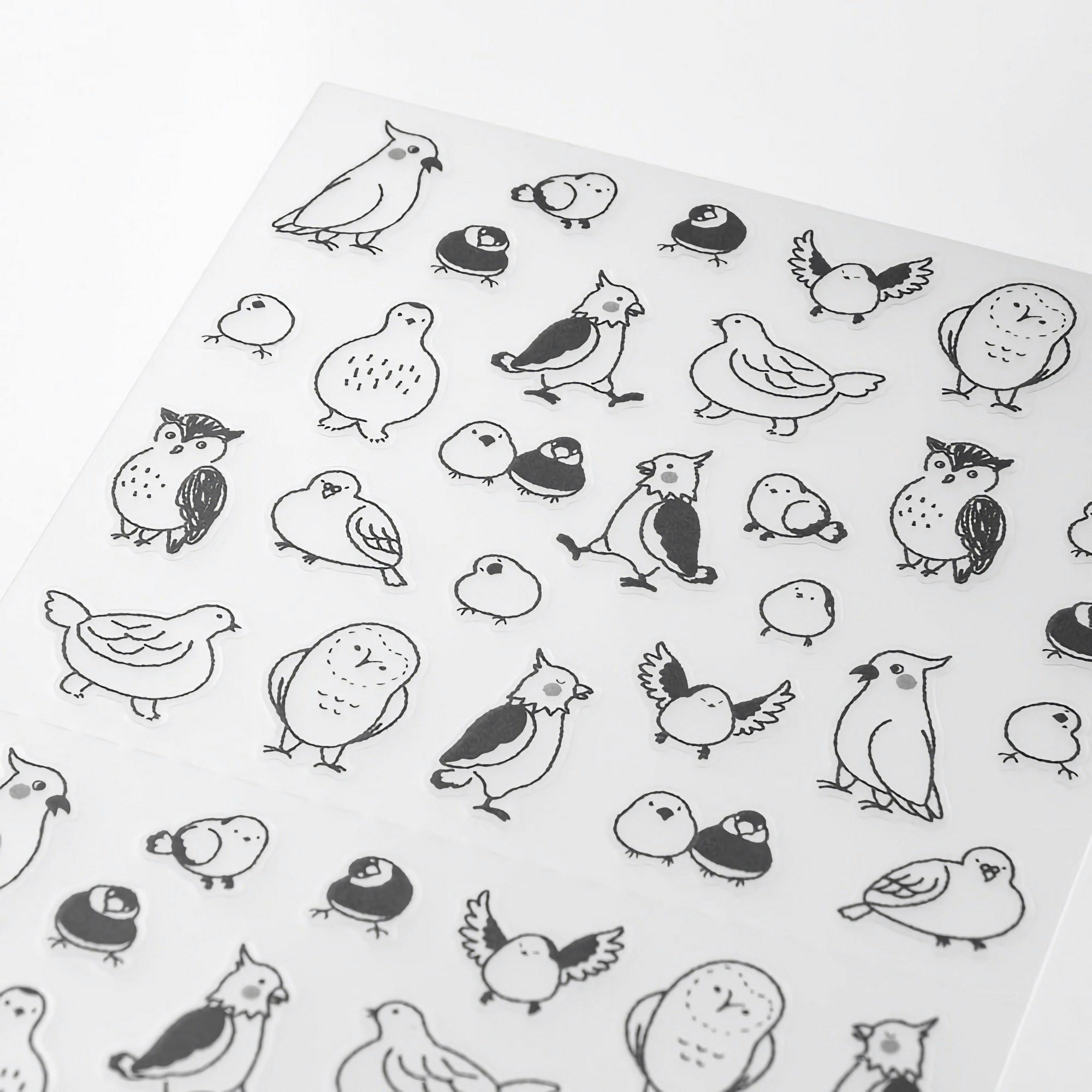 Midori 2023 Diary Sticker Chat Birds