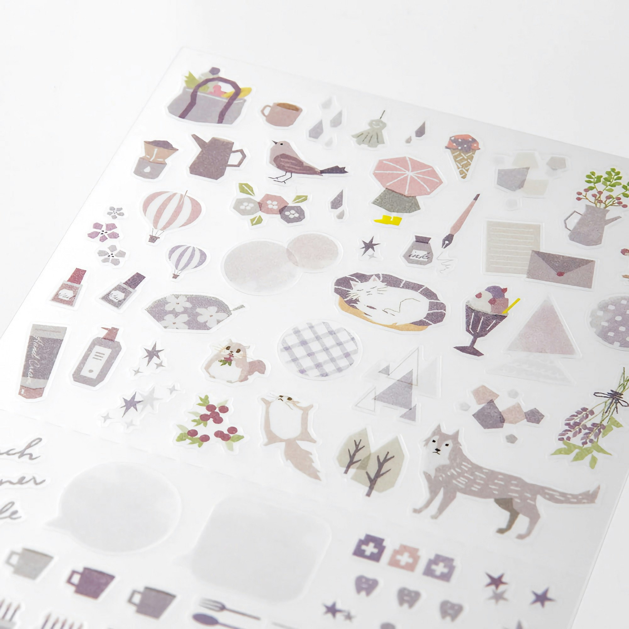 Midori 2023 Diary Sticker Color Lavender