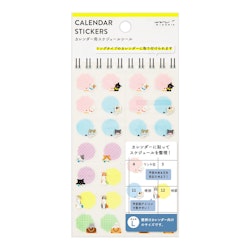 Midori 2023 Calendar Stickers L Cats