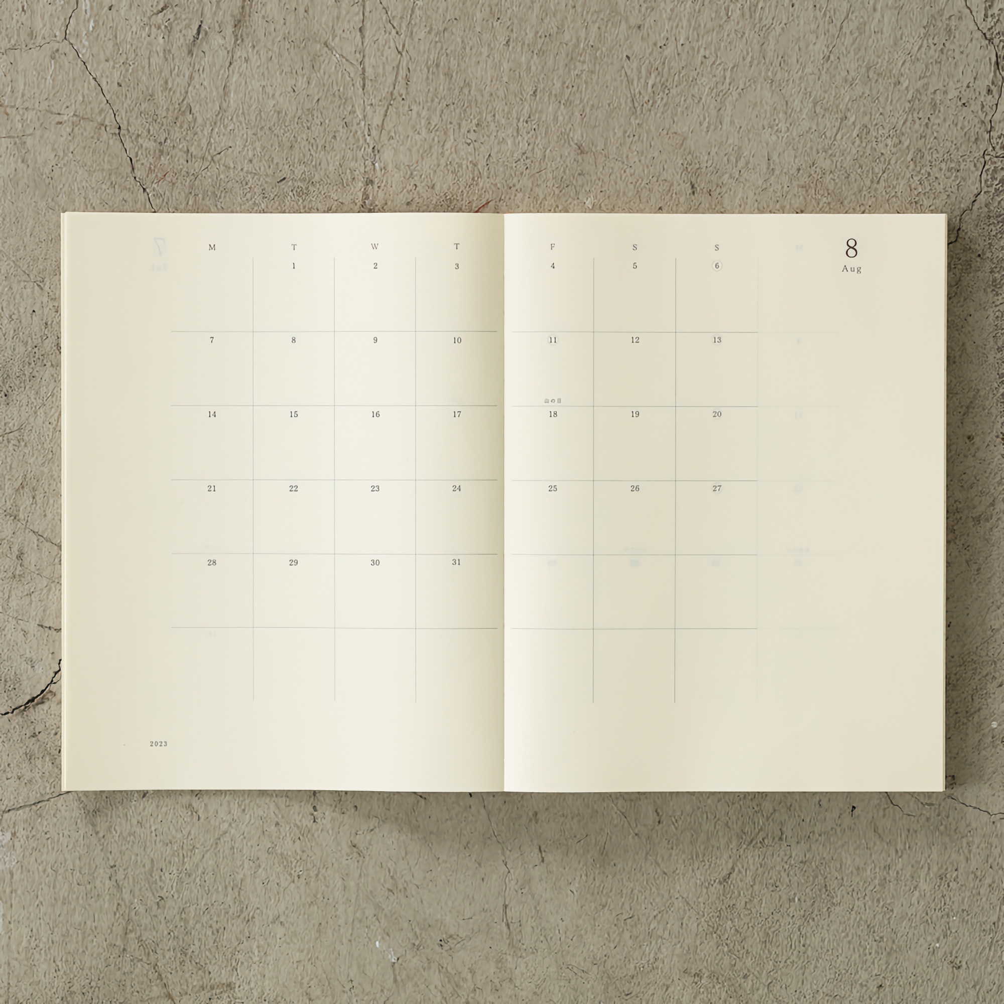 Midori MD Notebook 2023 Diary A4 Thin