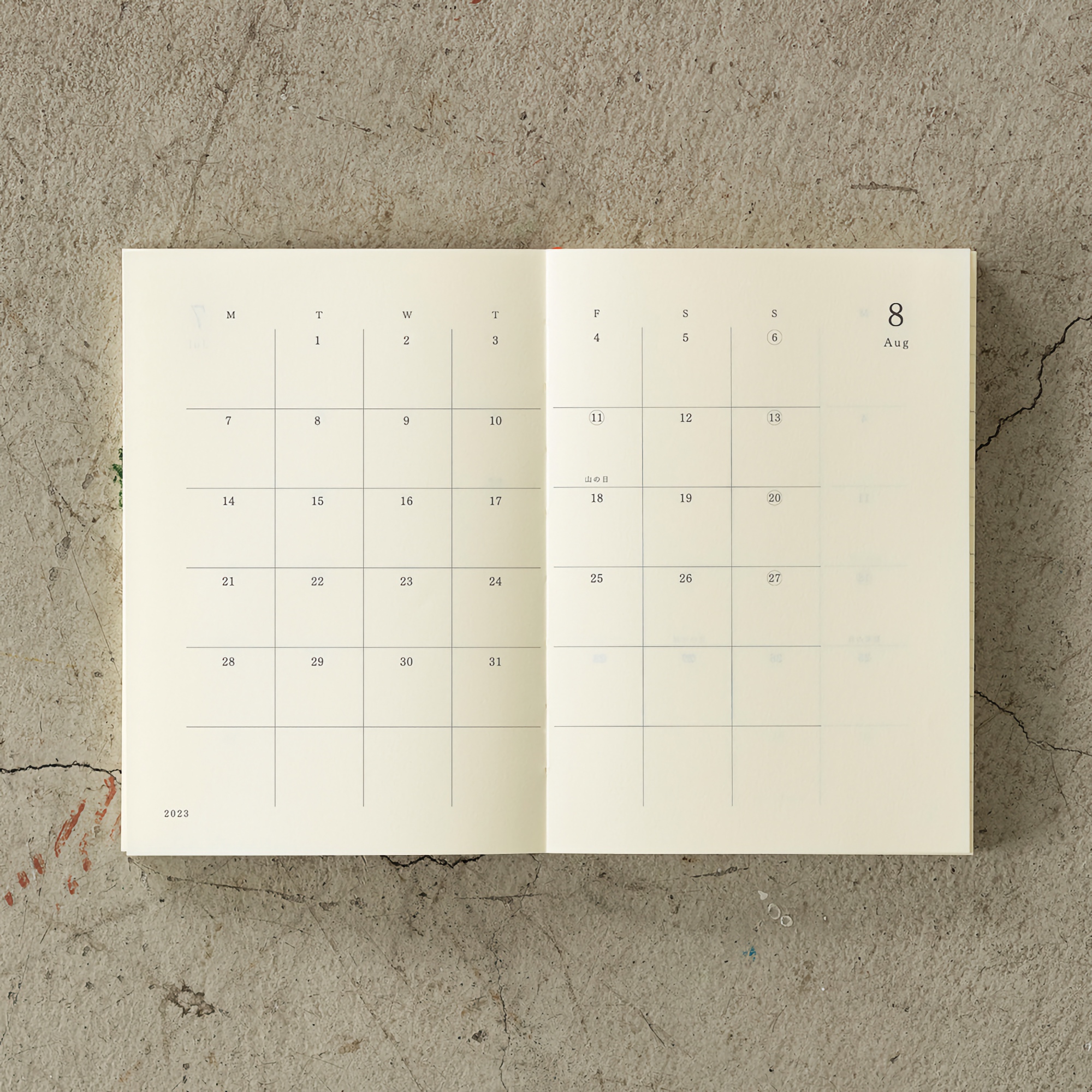 Midori MD Notebook 2023 Diary A6