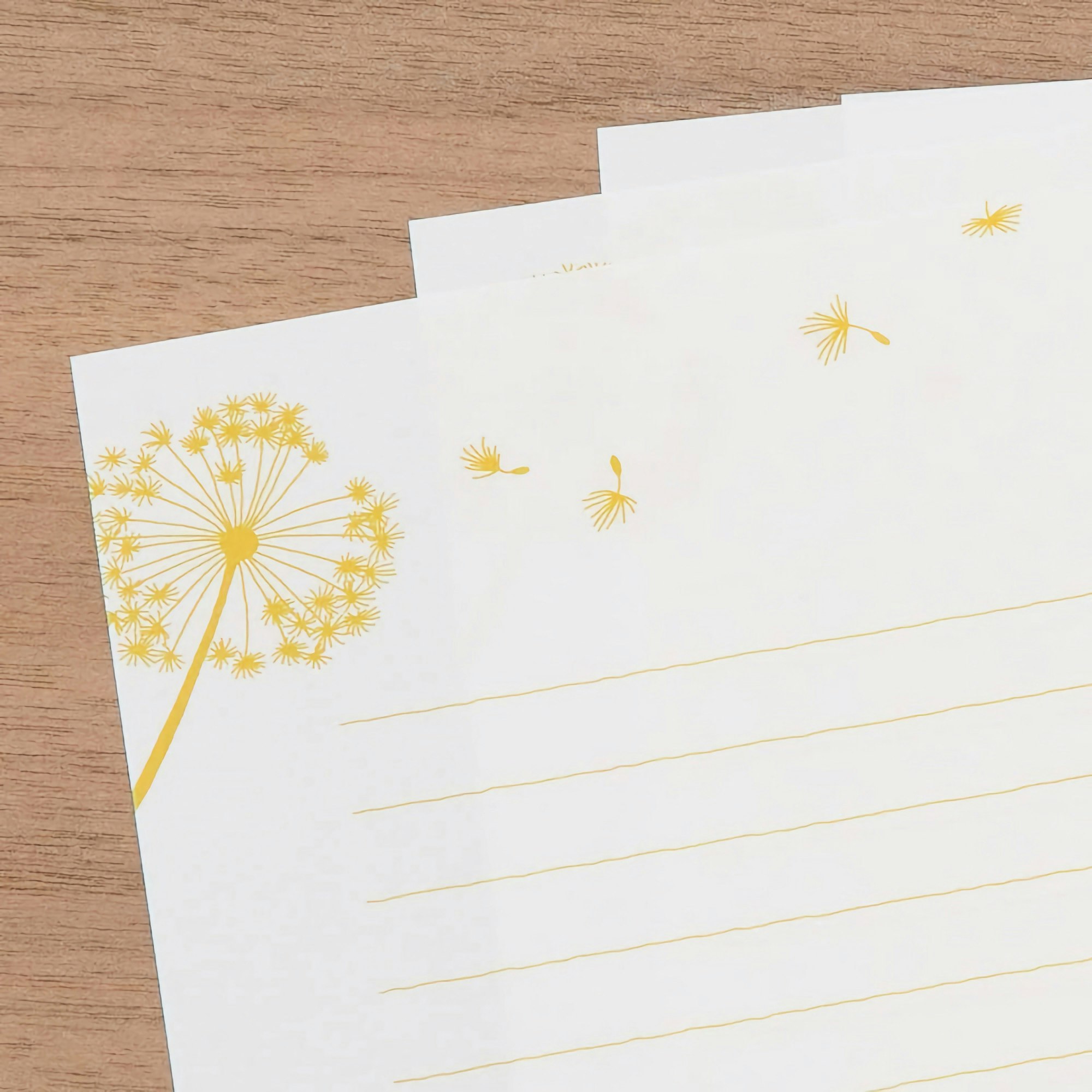 Midori Letter Set Foil-Stamped Envelopes Blowball