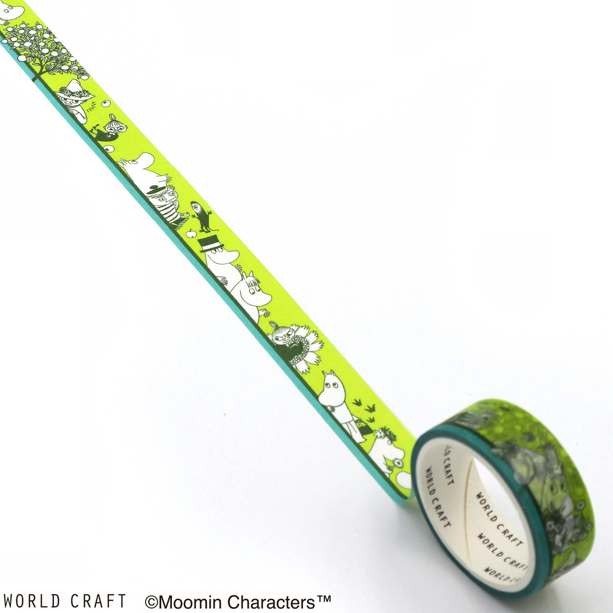 World Craft Washi Tape Moomin Border Green