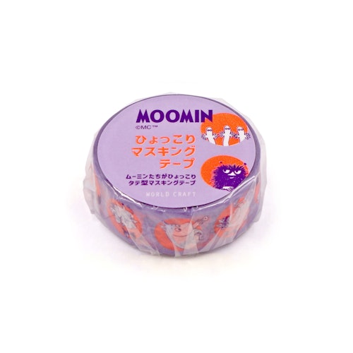 World Craft Washi Tape Moomin Circle Purple