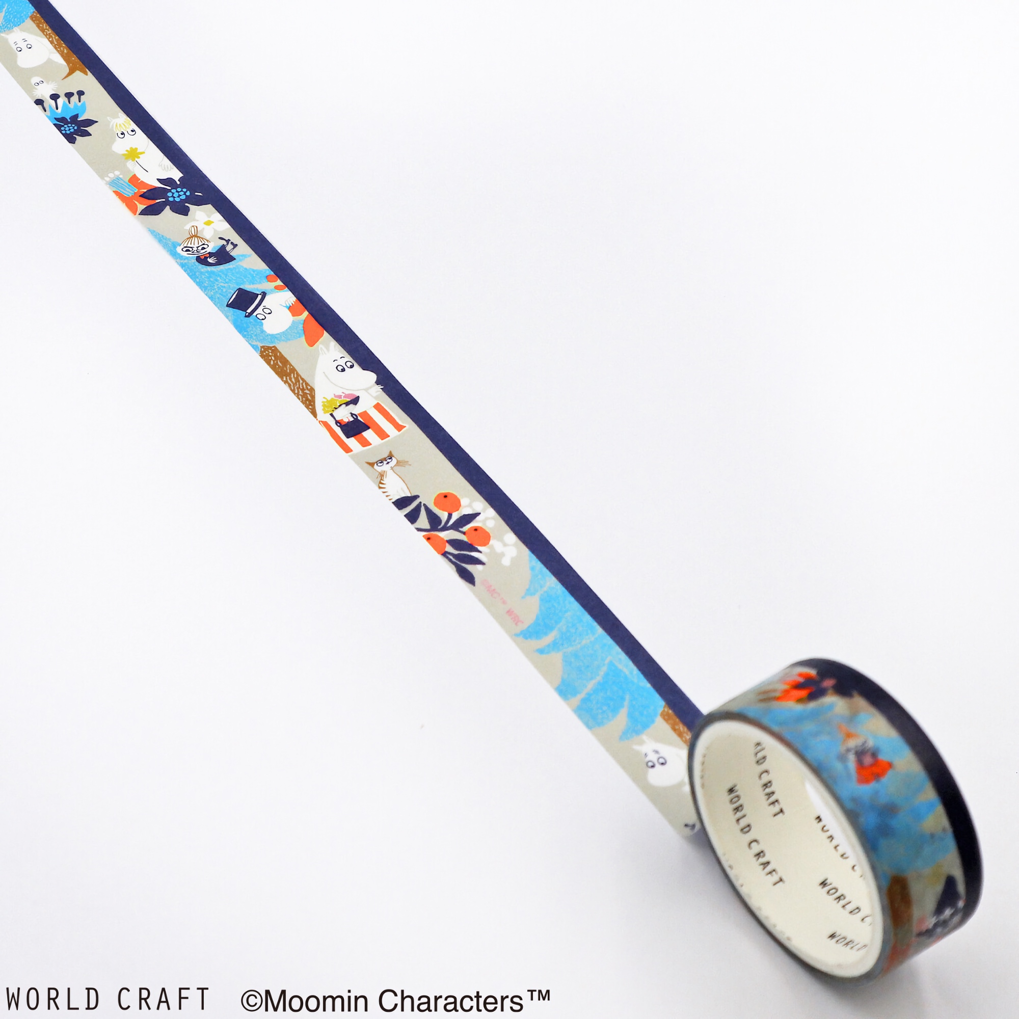World Craft Washi Tape Moomin Forest Gray