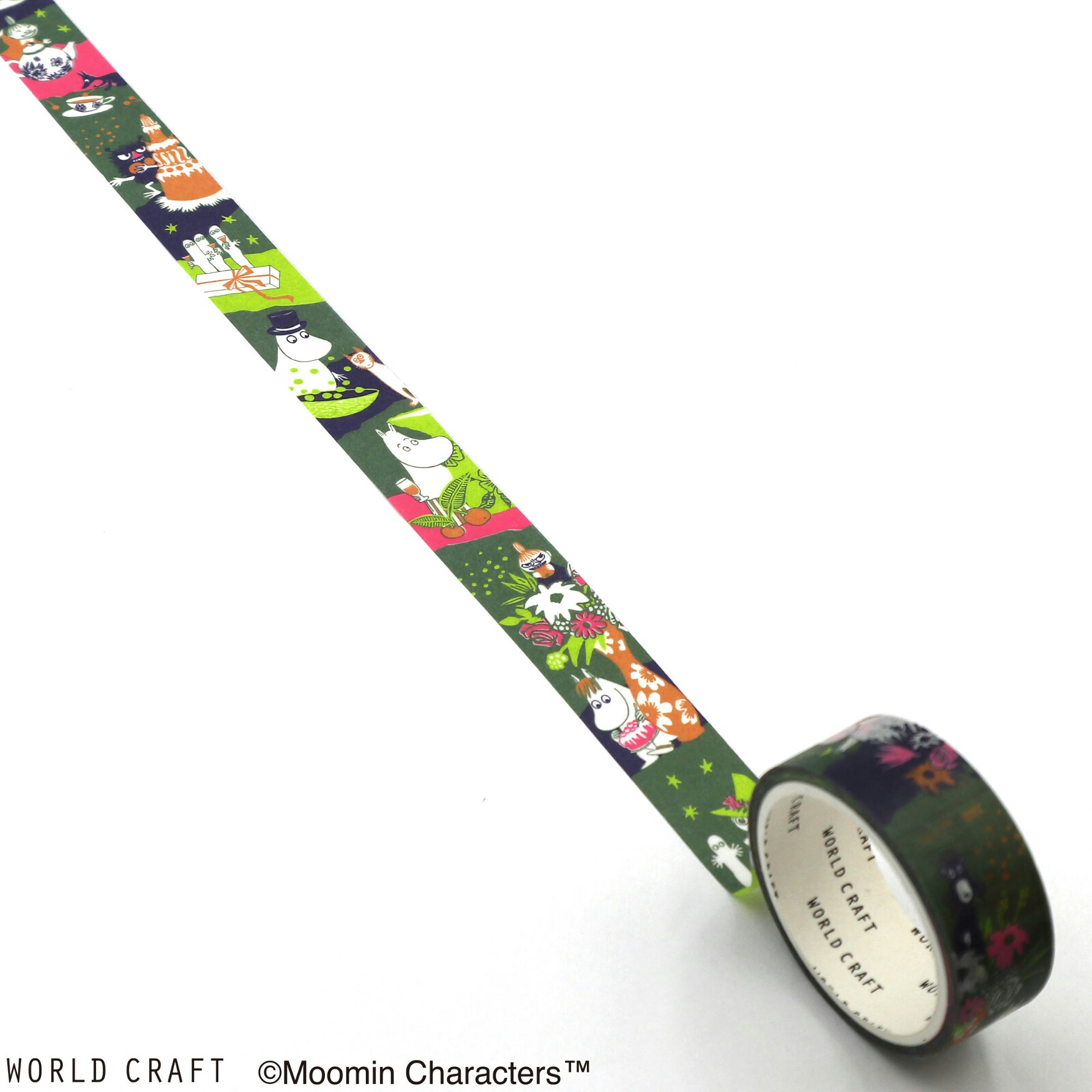 World Craft Washi Tape Moomin Cake Green