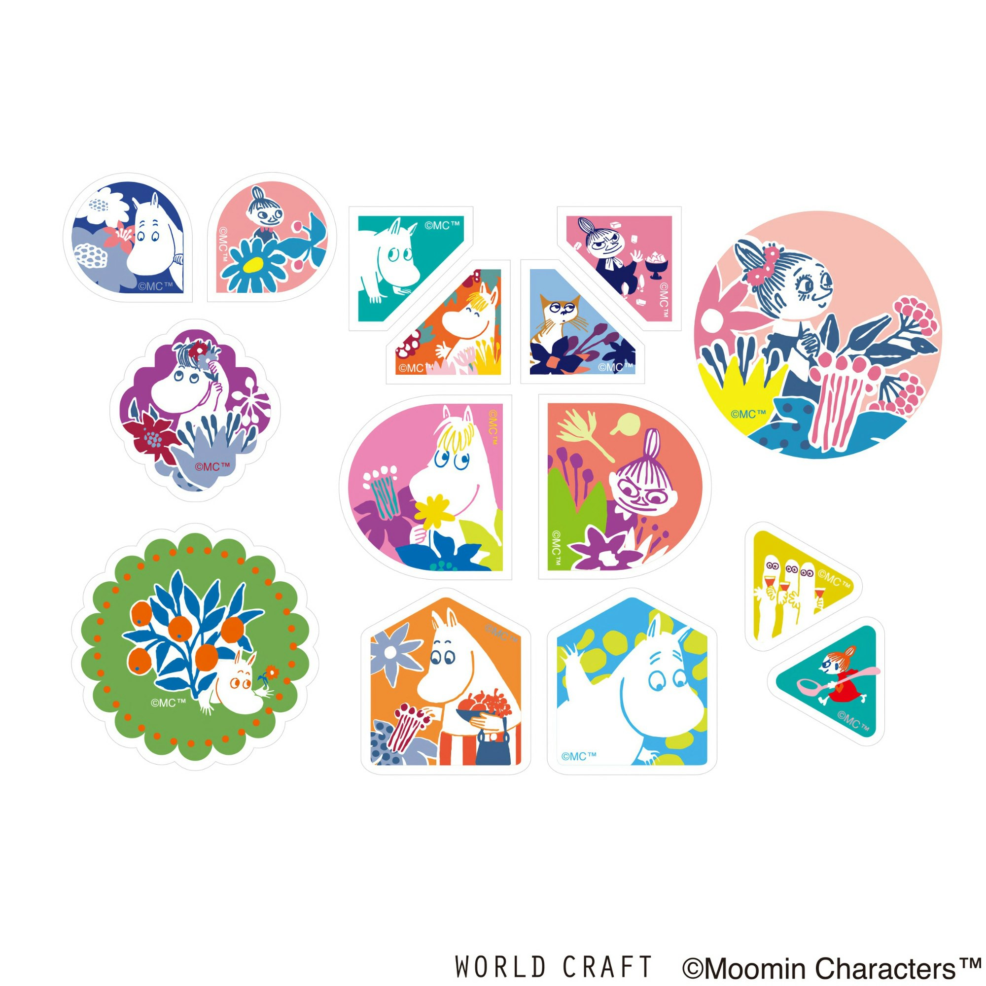 World Craft Flake Stickers Moominvalley's Forest A