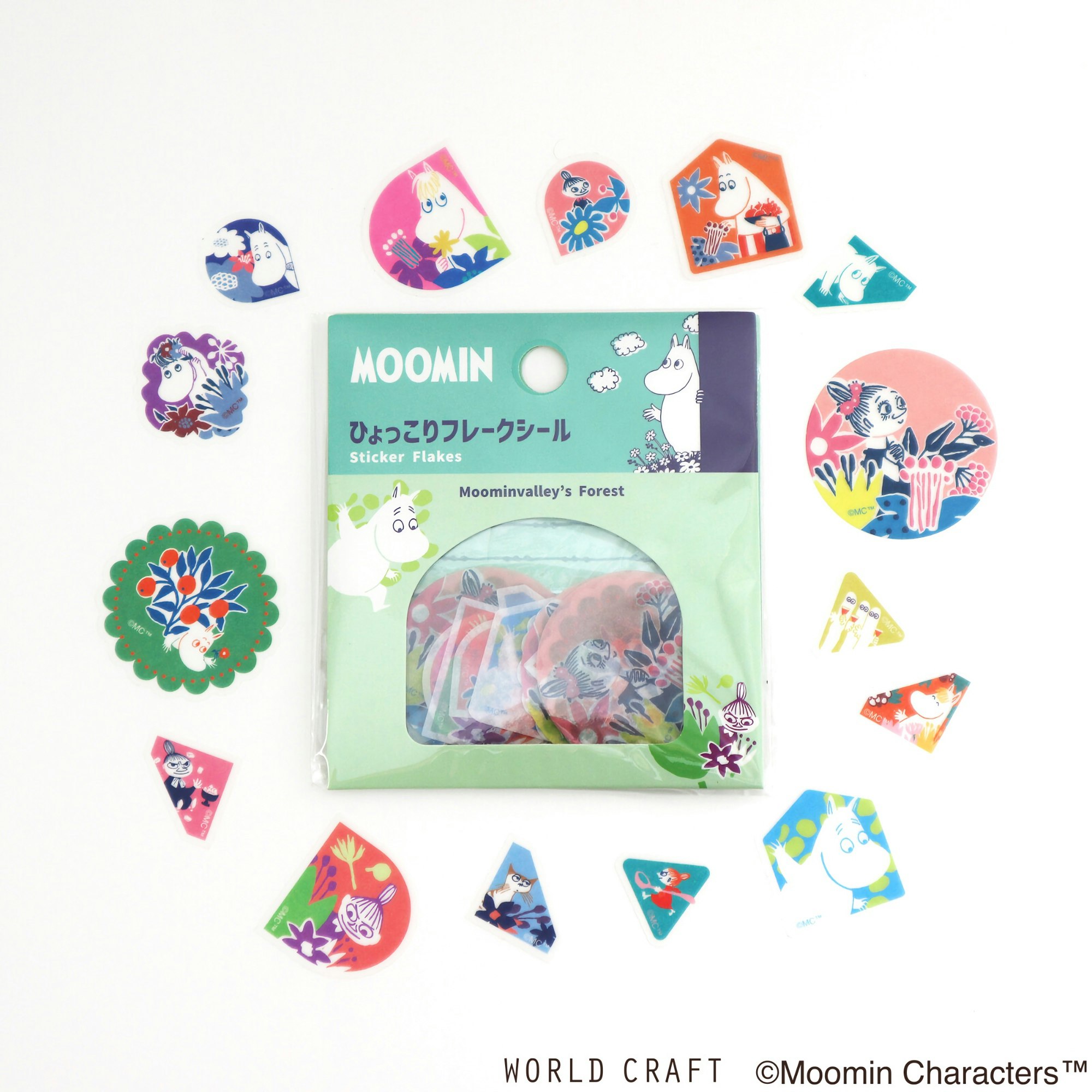 World Craft Flake Stickers Moominvalley's Forest A