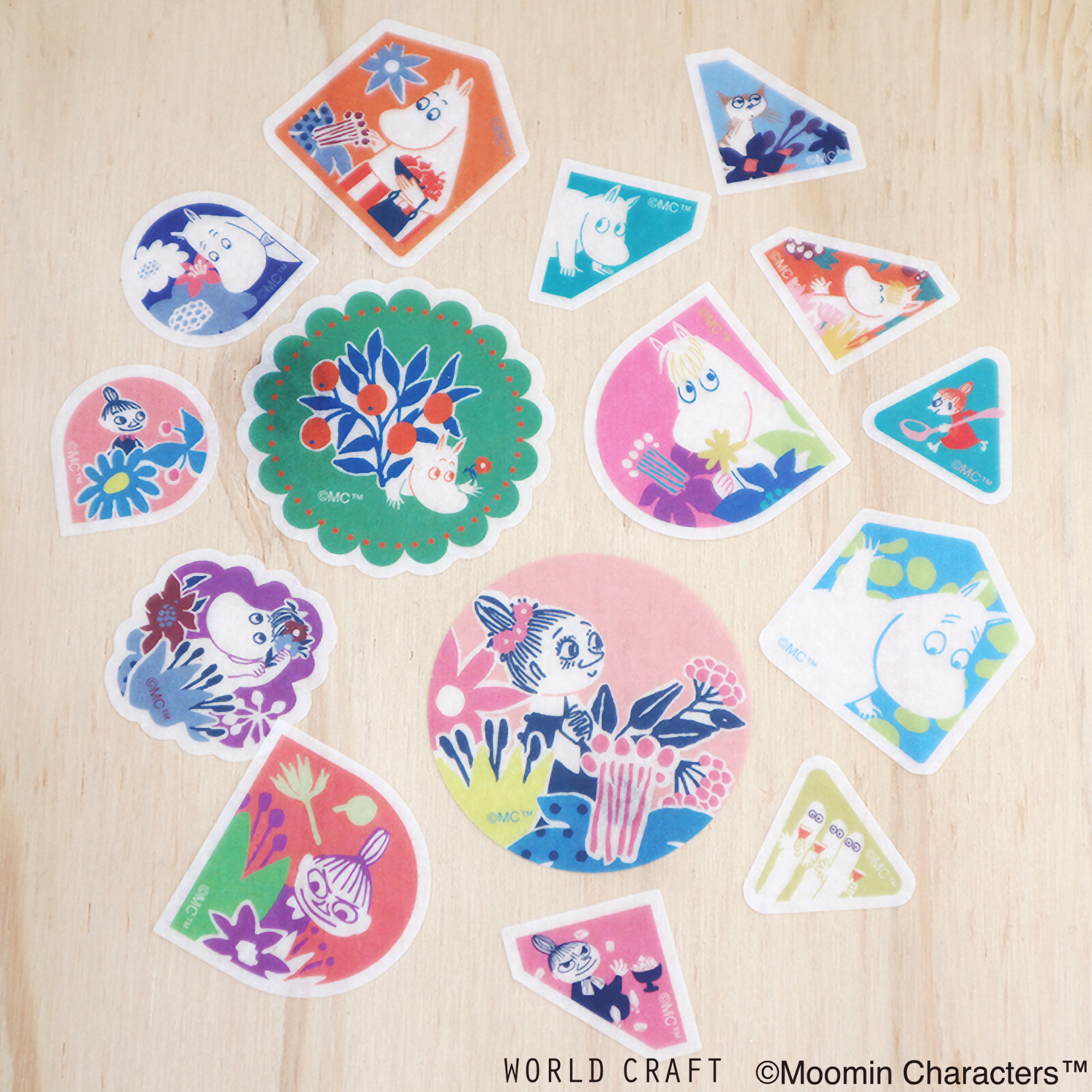 World Craft Flake Stickers Moominvalley's Forest A