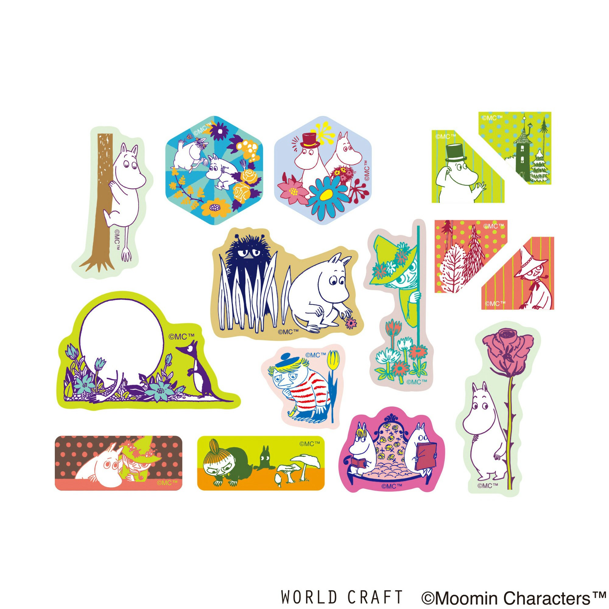 World Craft Flake Stickers Moominvalley's Forest B