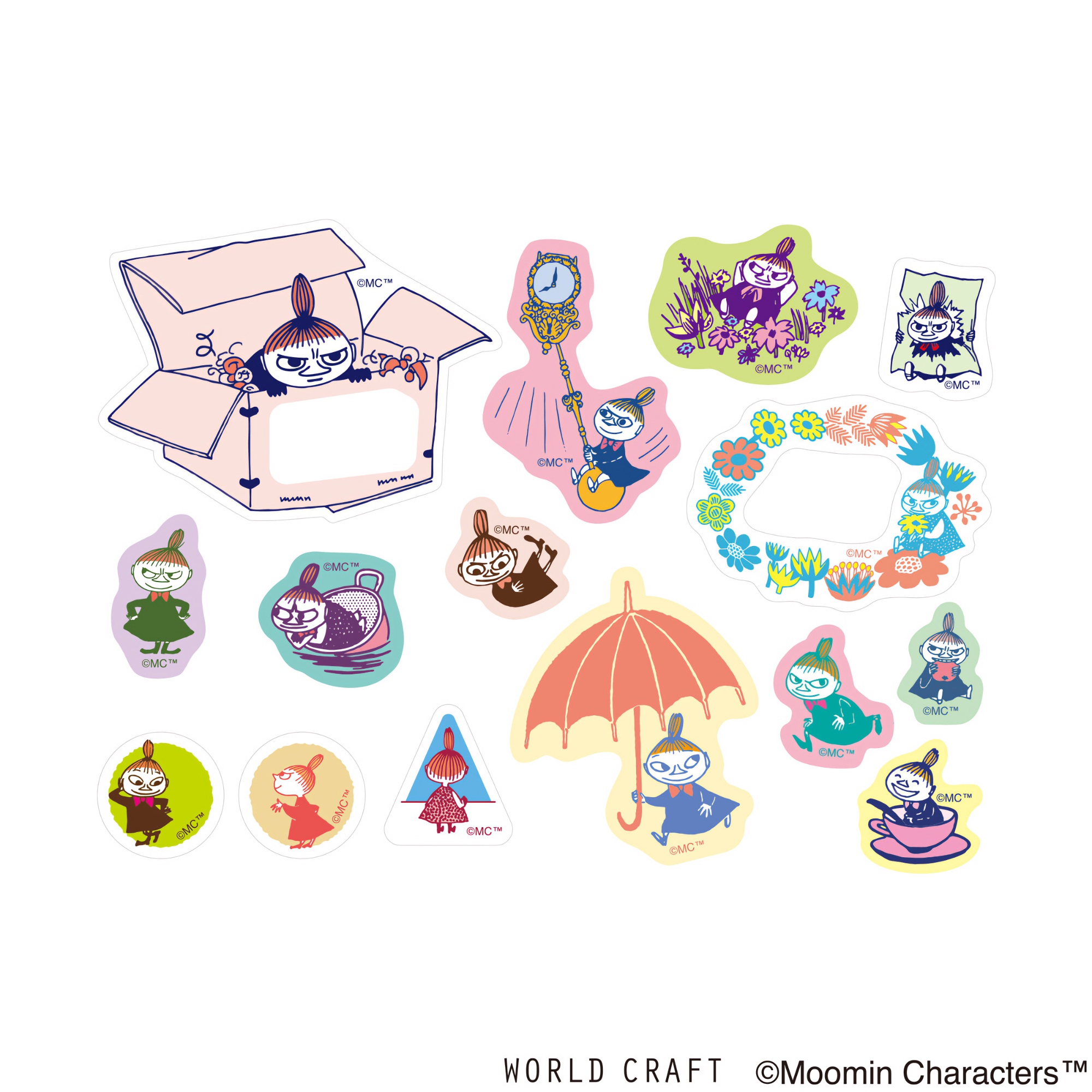World Craft Flake Stickers Little My Selection