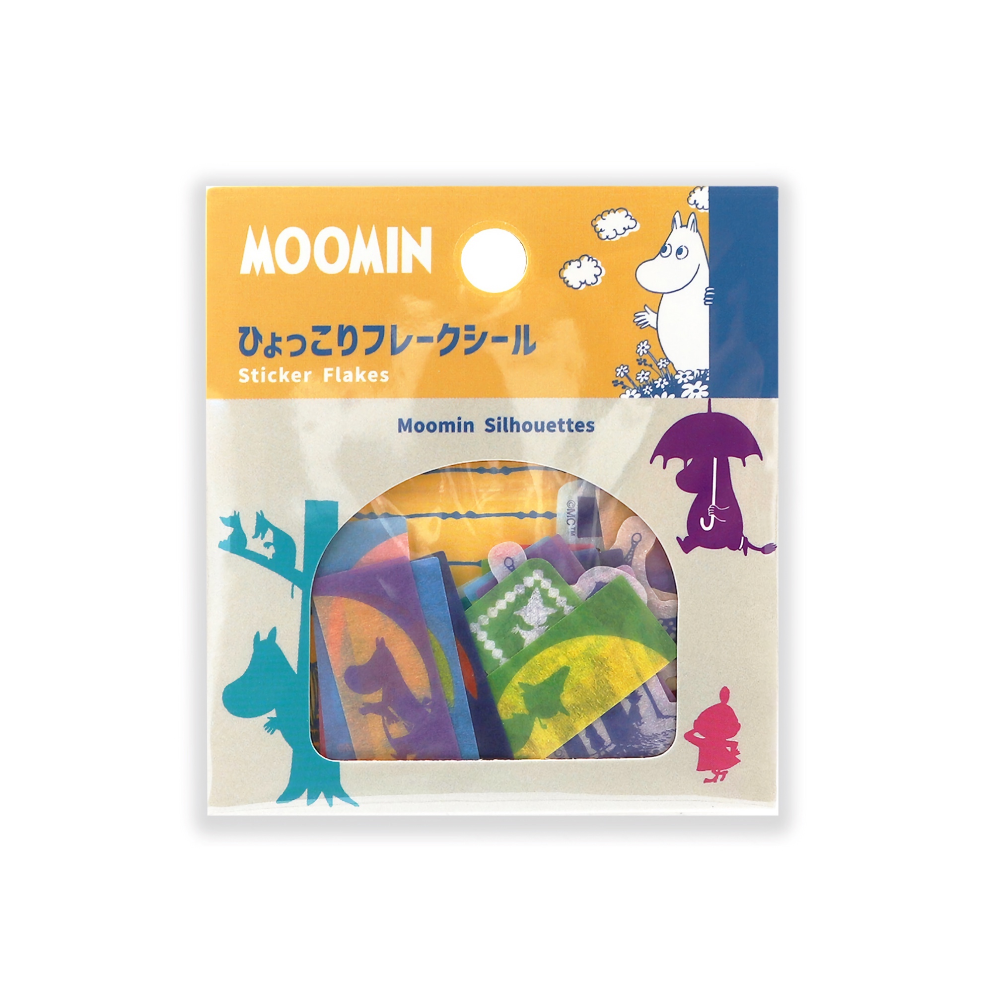 World Craft Flake Stickers Moomin Silhouettes