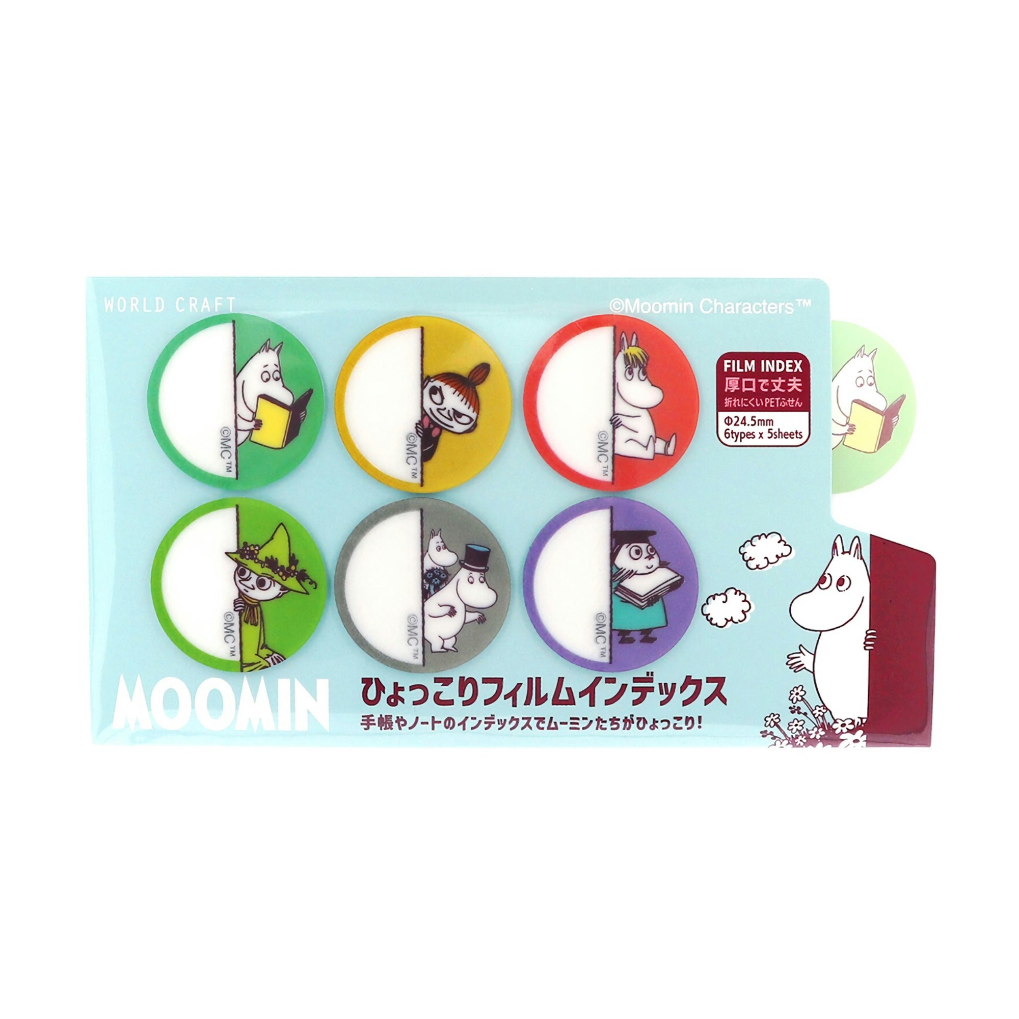 World Craft Film Index Stickers Moomin Circle