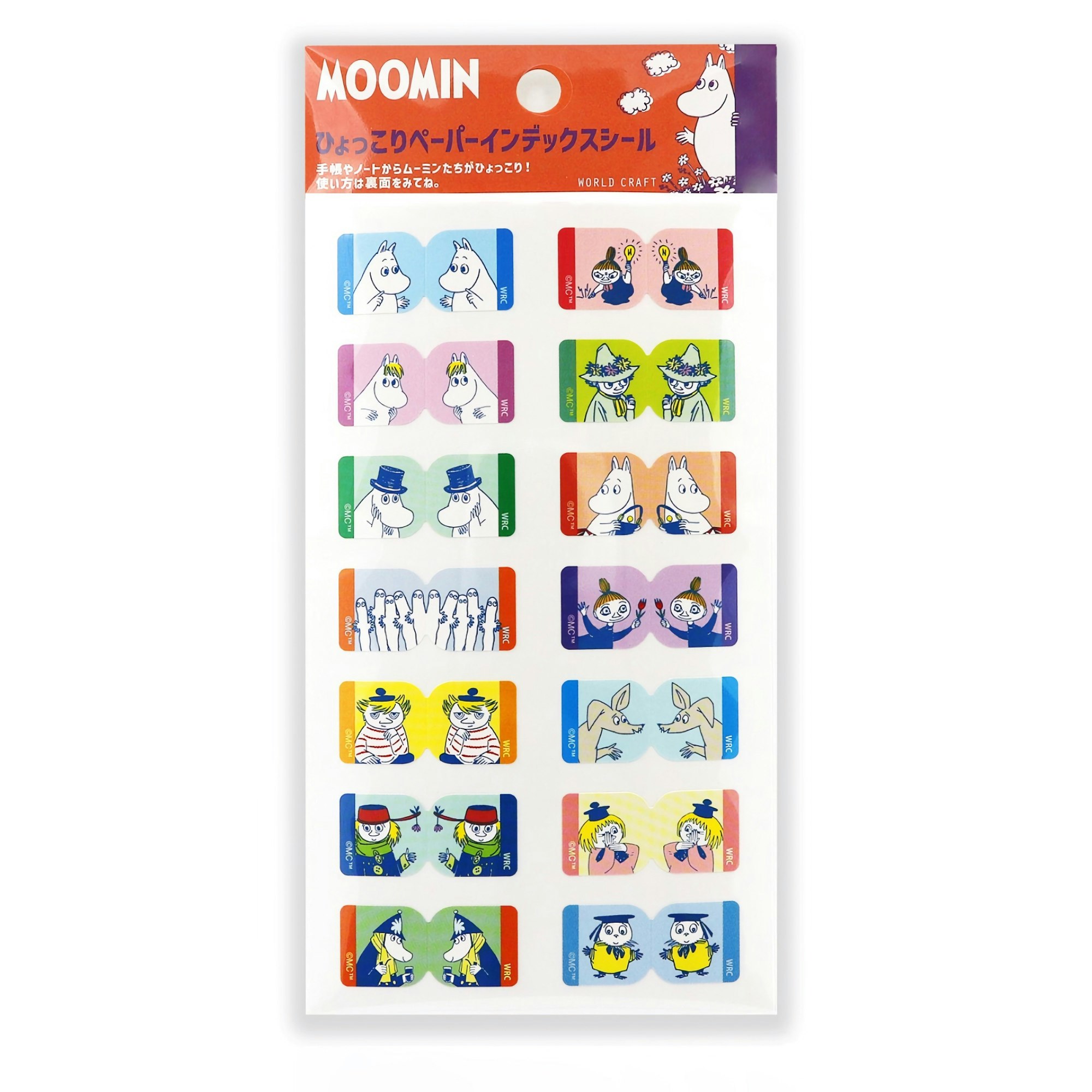 World Craft Paper Index Stickers Moomin Small