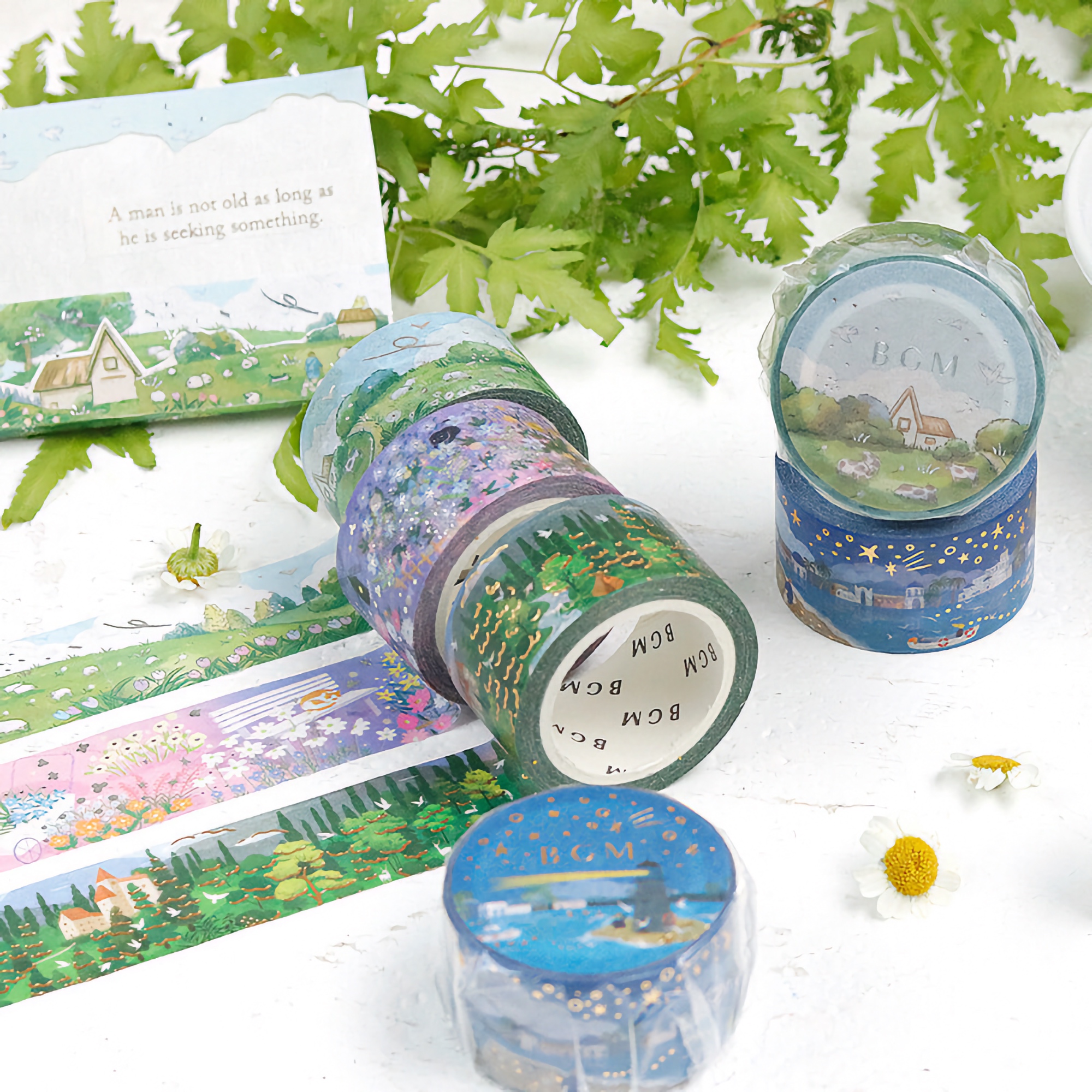BGM Washi Tape Little World The Countryside At Dusk 20 mm