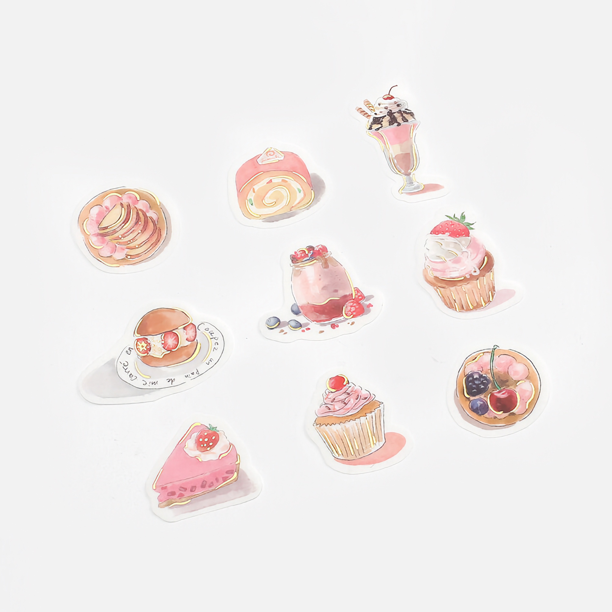 BGM Flake Stickers Berry Sweets