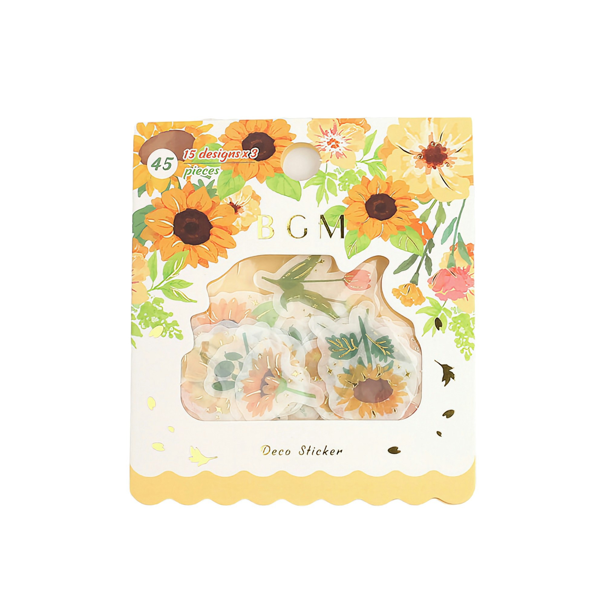 BGM Flake Stickers Yellow Garden