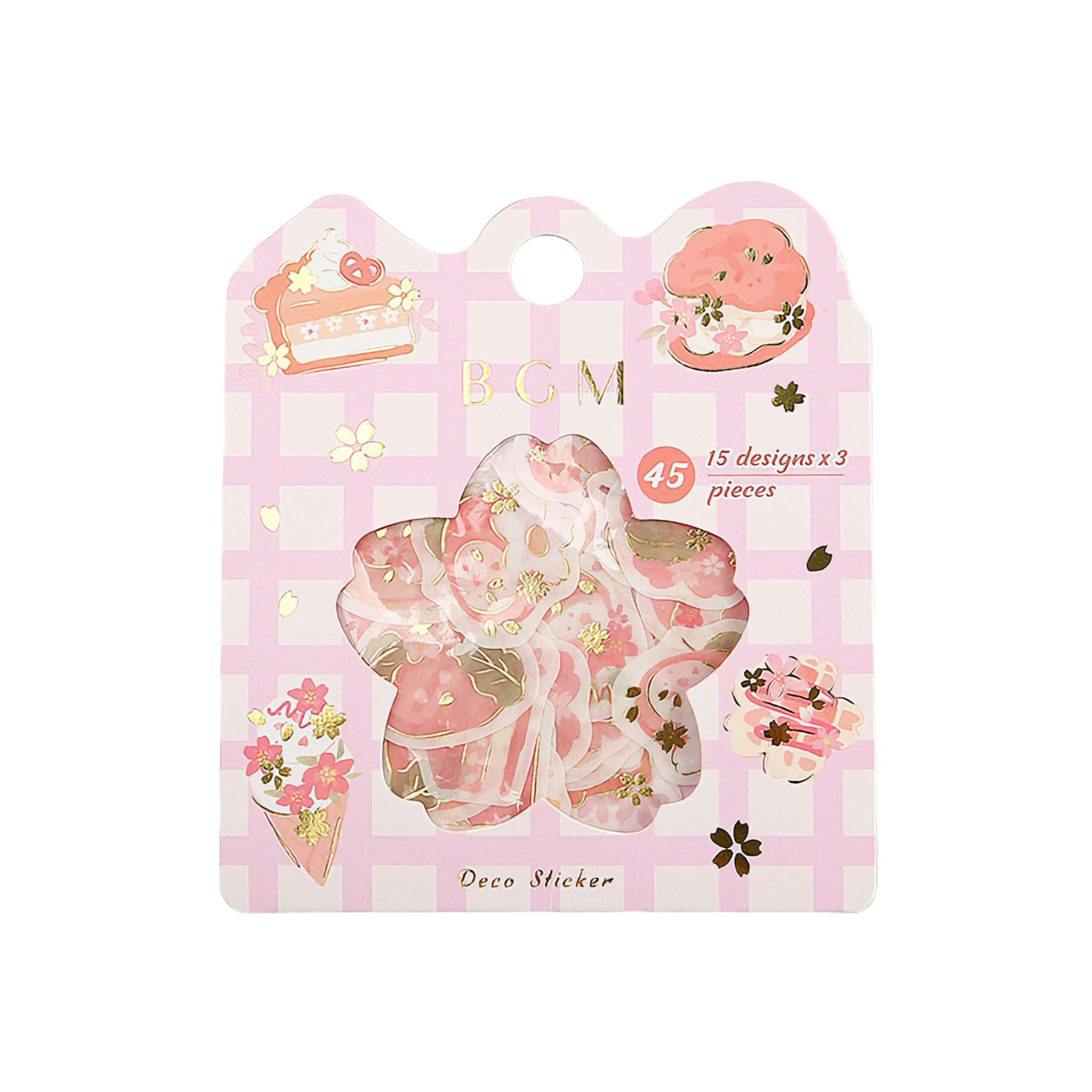 BGM Flake Stickers Sakura and Sweets