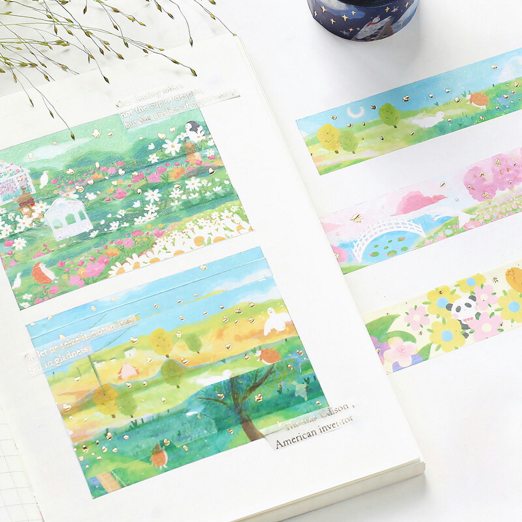 BGM Washi Tape Little World Starry Night Forest 20 mm