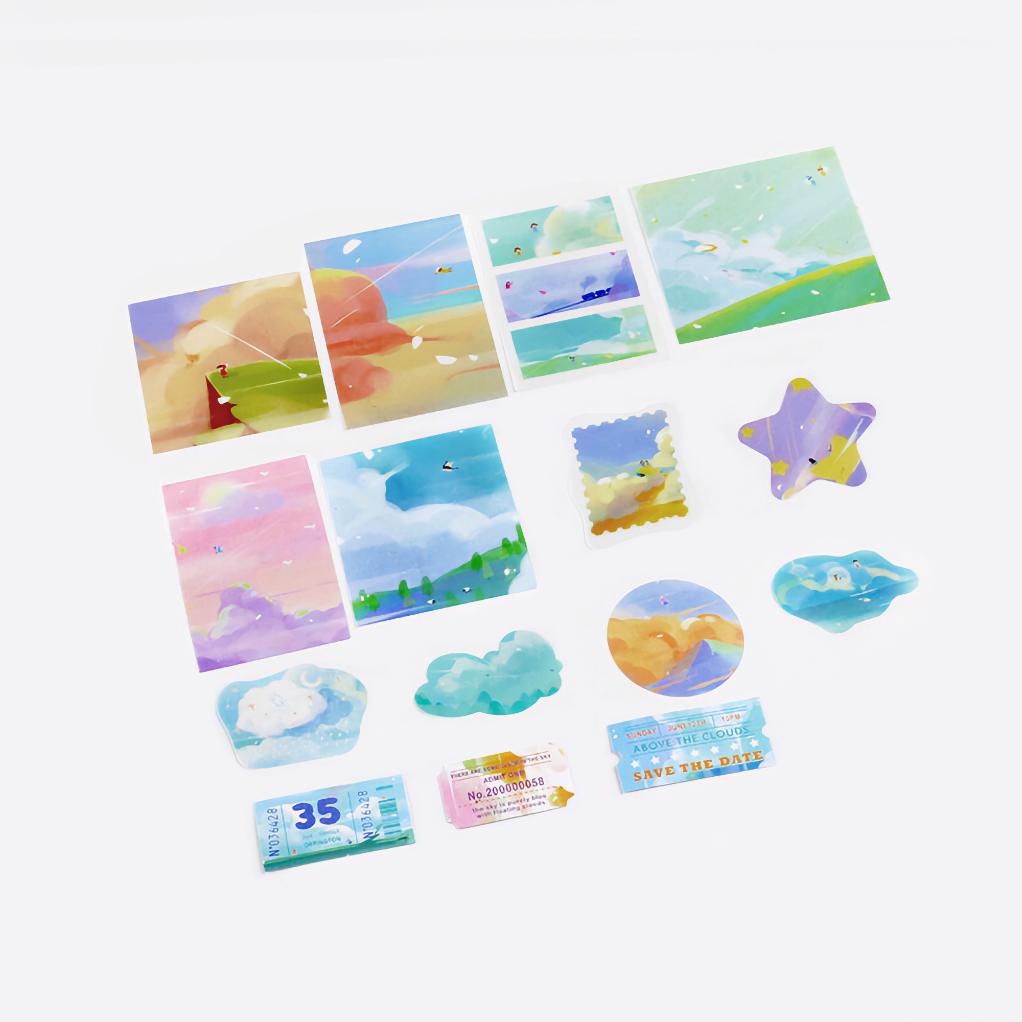 BGM Flake Stickers Fantasy Trip / Sky Tracing Paper