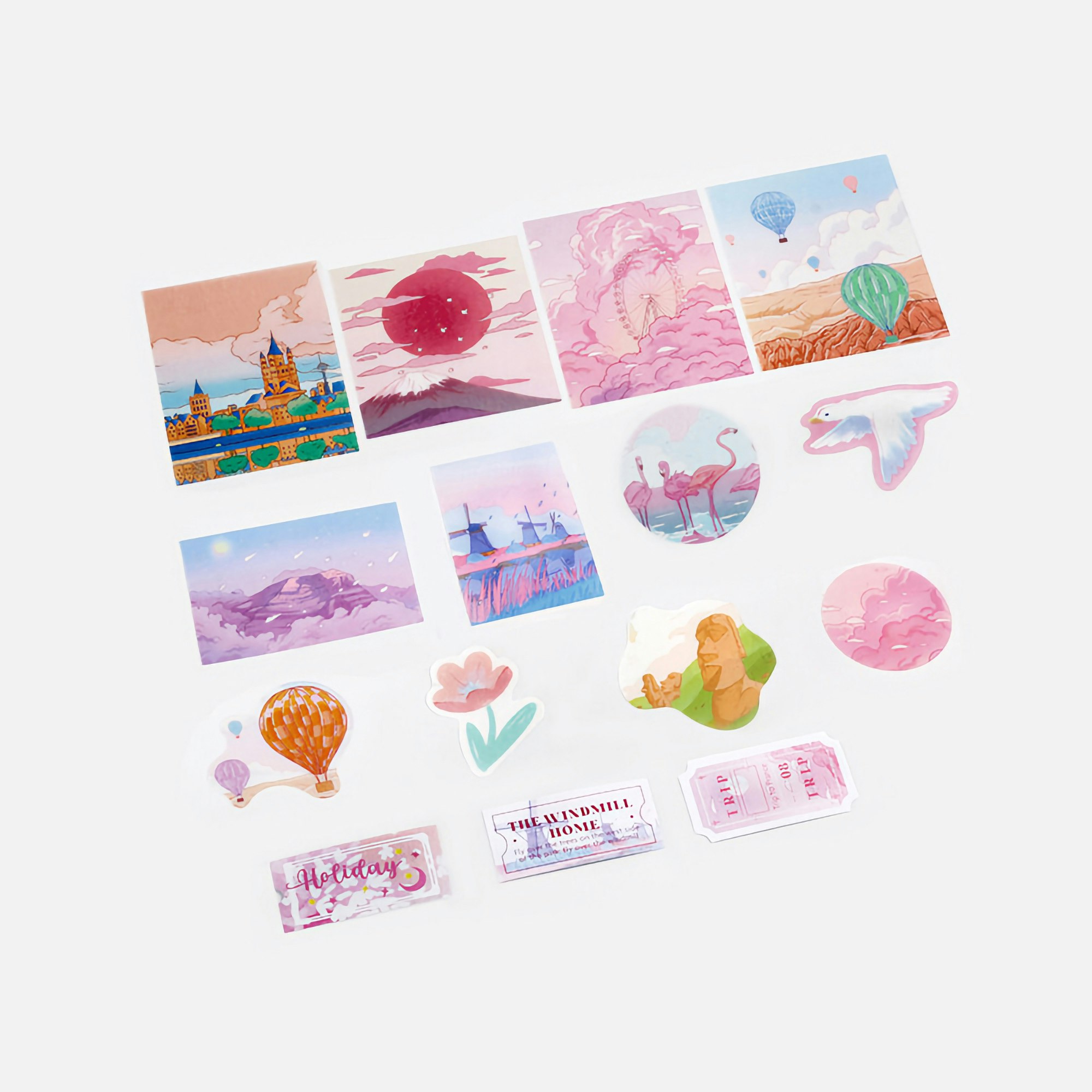 BGM Flake Stickers Fantasy Trip / Resorts Tracing Paper