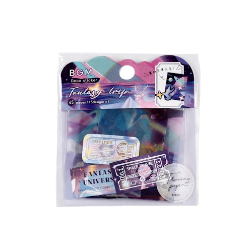 BGM Flake Stickers Fantasy Trip / Universe Tracing Paper