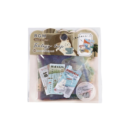 BGM Flake Stickers Fantasy Trip / Neko Land Tracing Paper