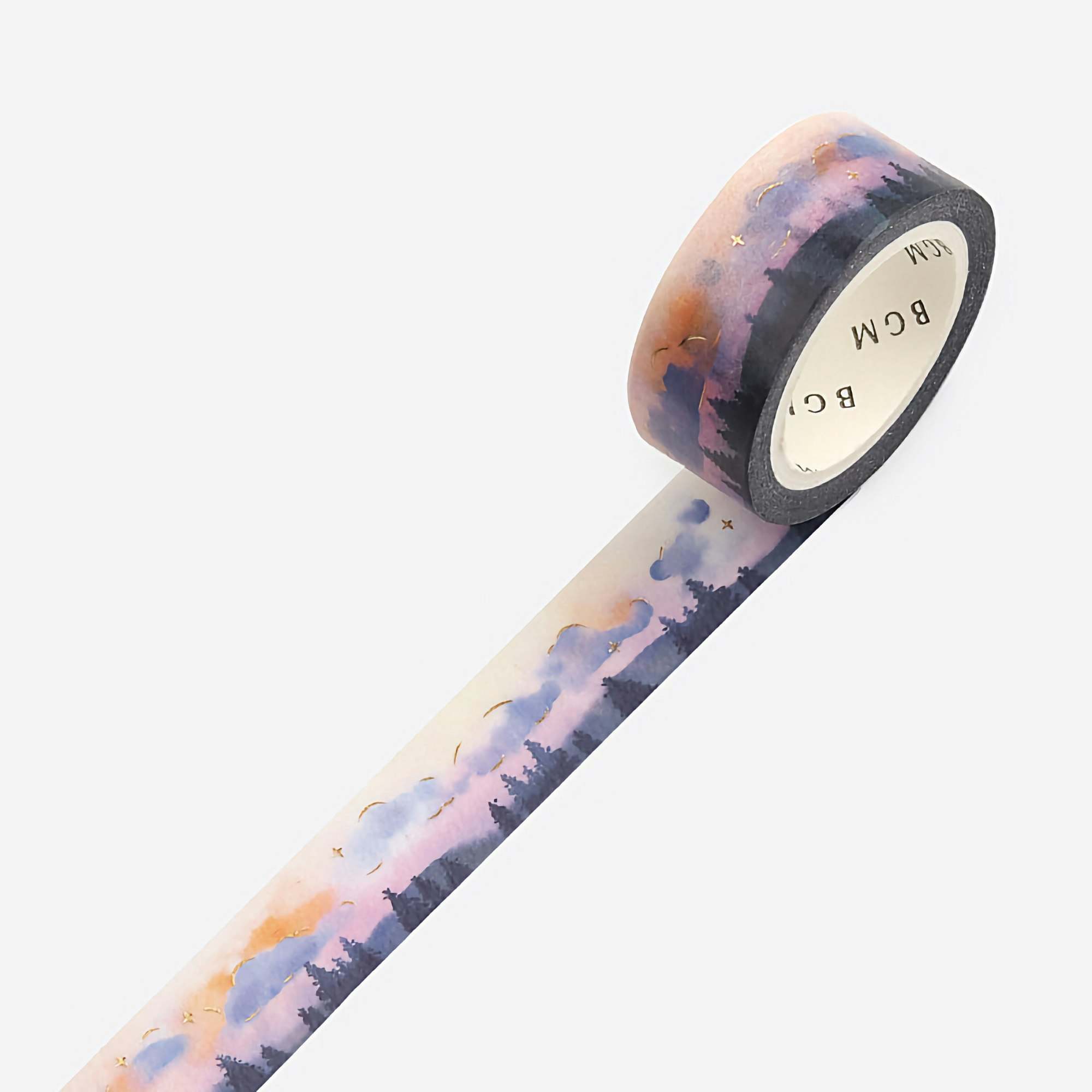 BGM Washi Tape Gold Foil Sunset 15 mm