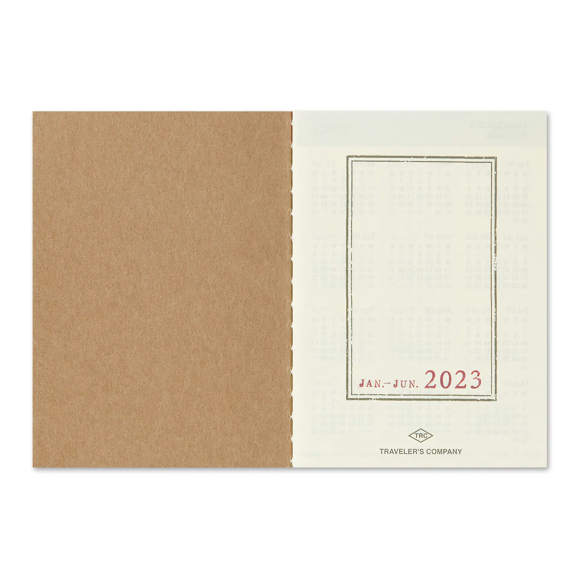 Traveler’s Company Traveler's notebook - 2023 Weekly, Passport Size