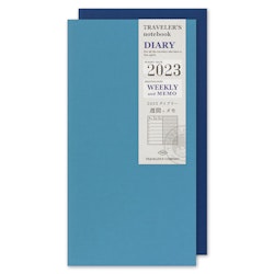 Traveler’s Company Traveler's notebook - 2023 Weekly + Memo, Regular Size