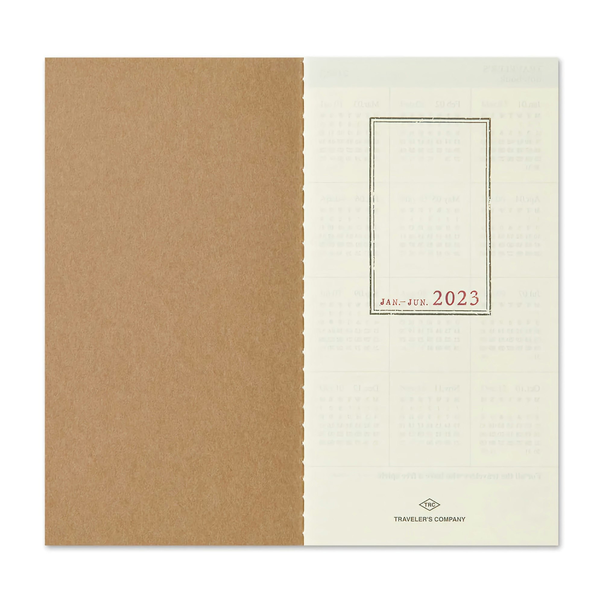 Traveler’s Company Traveler's notebook - 2023 Weekly + Memo, Regular Size