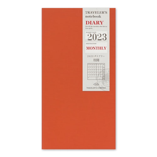 Traveler’s Company Traveler's notebook - 2023 Monthly, Regular Size