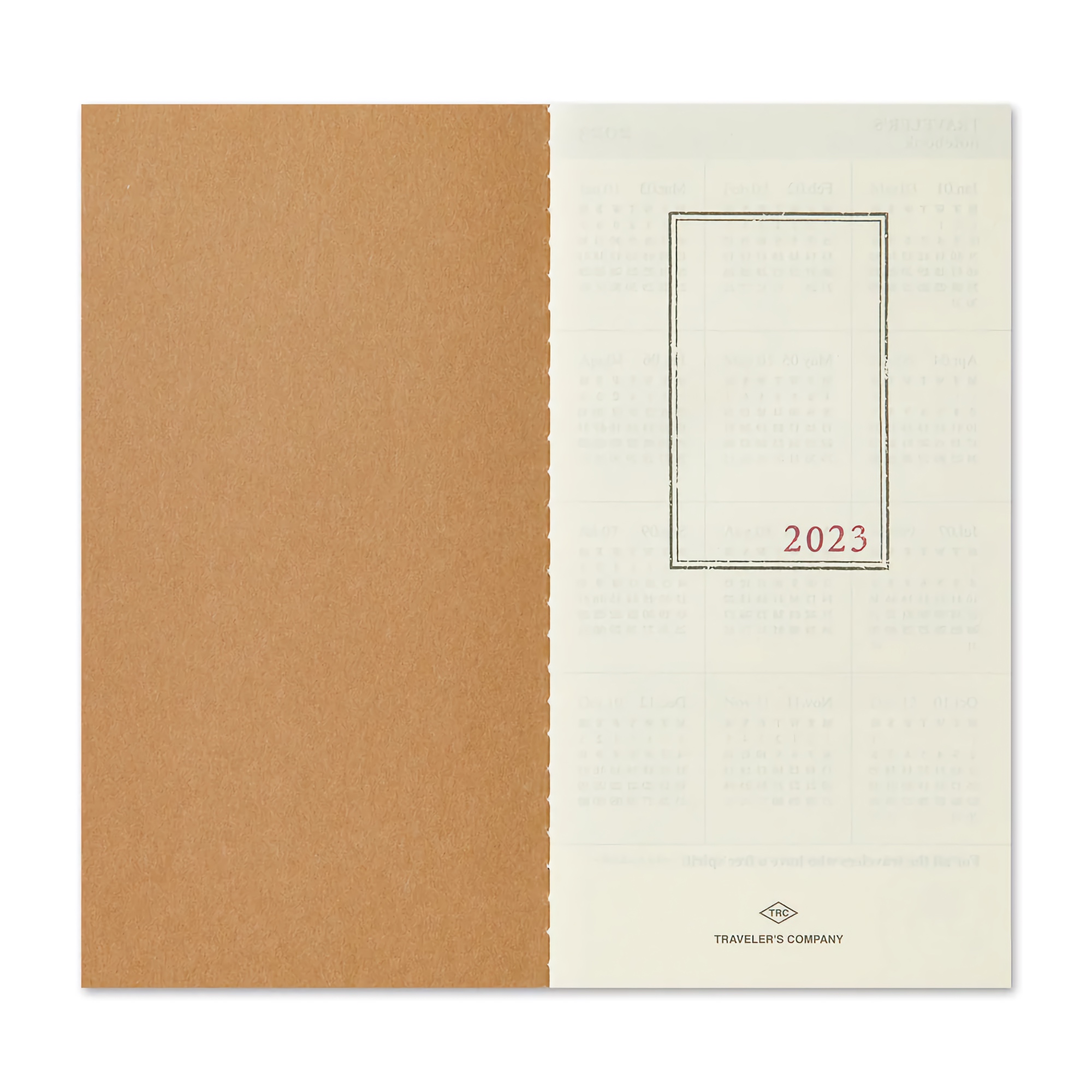 Traveler’s Company Traveler's notebook - 2023 Monthly, Regular Size