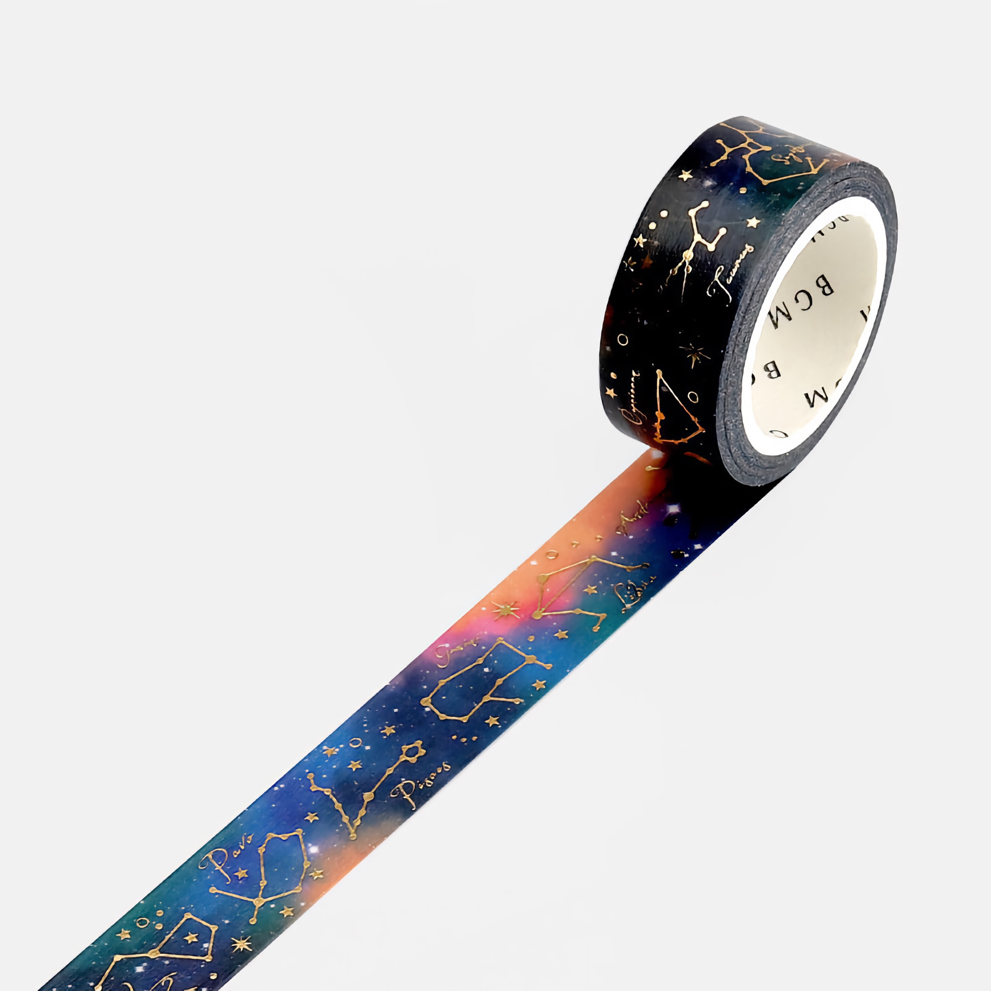 BGM Washi Tape Gold Foil Constellation Night Sky 15 mm