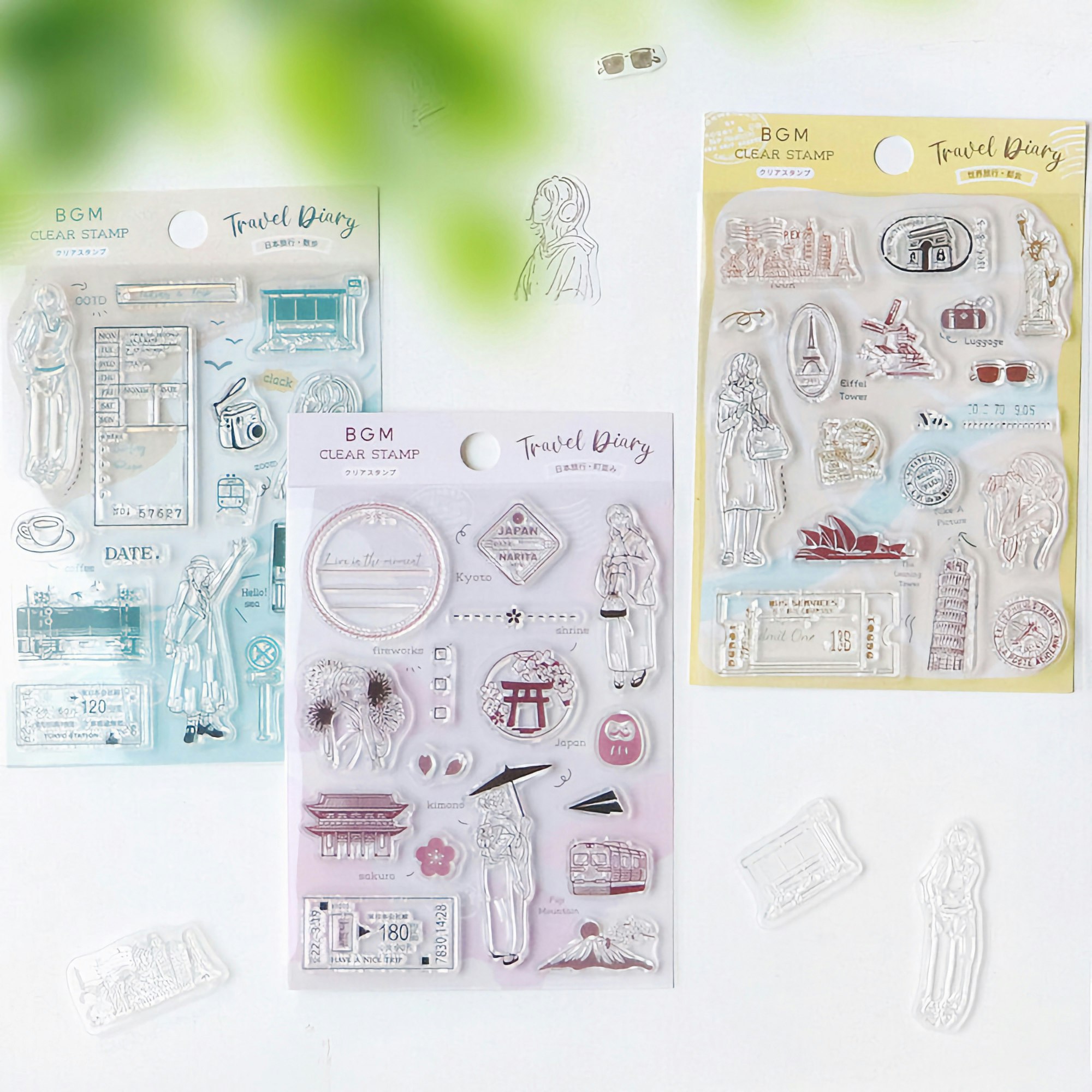 BGM Clear Stamp Travel Diary / Japan Townscape