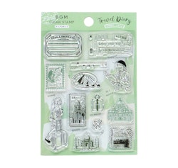 BGM Clear Stamp Travel Diary / World Spot