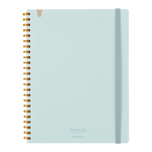 Kokuyo Sooofa Soft Ring Notebook A5 Light Blue