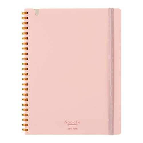 Kokuyo Sooofa Soft Ring Notebook A5 Pink