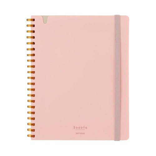 Kokuyo Sooofa Soft Ring Notebook B6 Pink