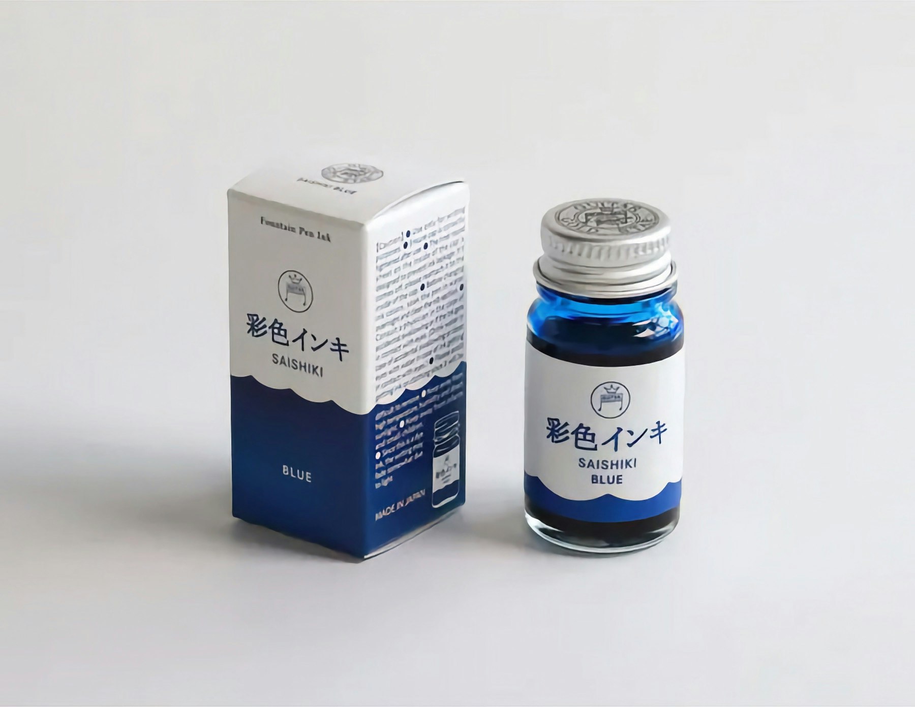 Teranishi Guitar Fountain Pen Ink Saishiki Blue 12 ml