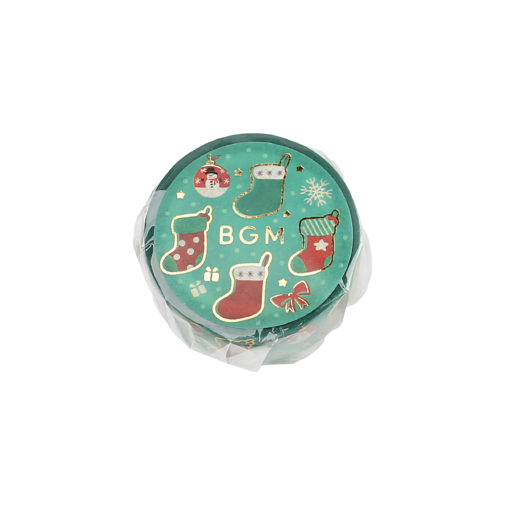 BGM Washi Tape Christmas 2022 Limited Socks 15 mm