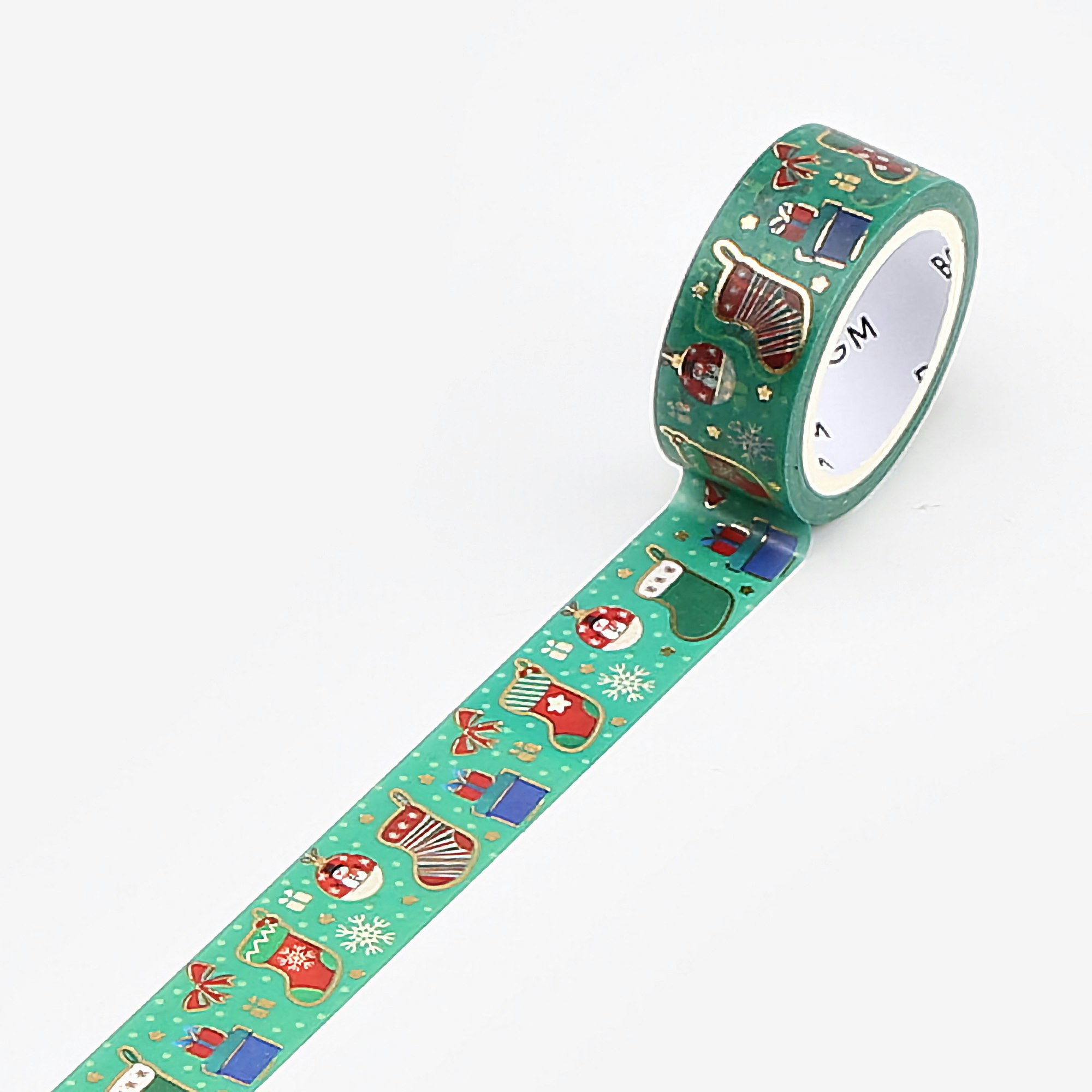 BGM Washi Tape Christmas 2022 Limited Socks 15 mm