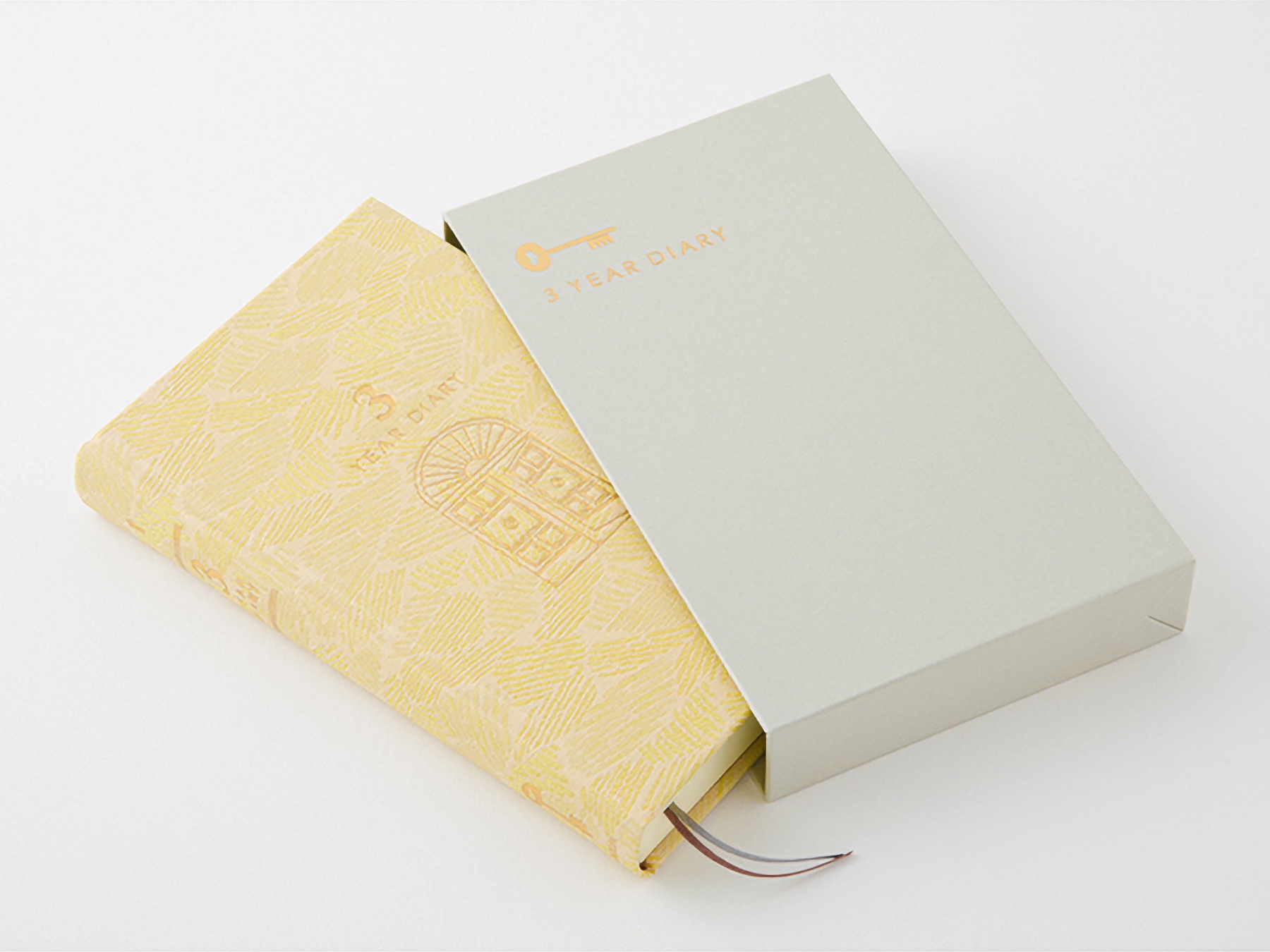 Midori 3 Years Diary Gate Kyo-ori Yellow Limited Edition