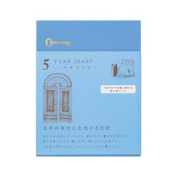 Midori 5 Years Diary Mini Blue Limited Edition