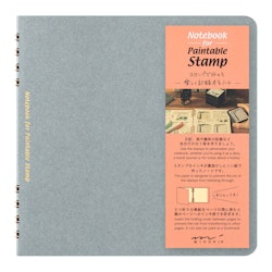 Midori Stamp Notebook Blue