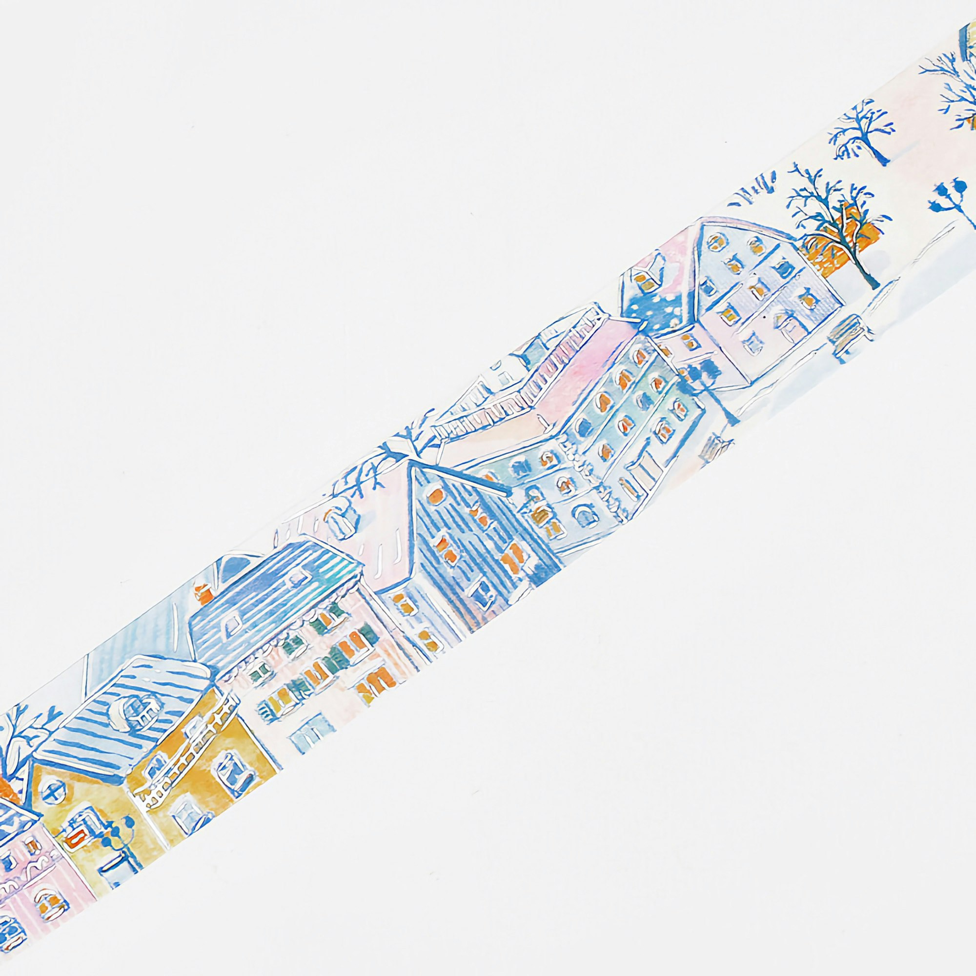 BGM Washi Tape Foil Winter White City 30 mm