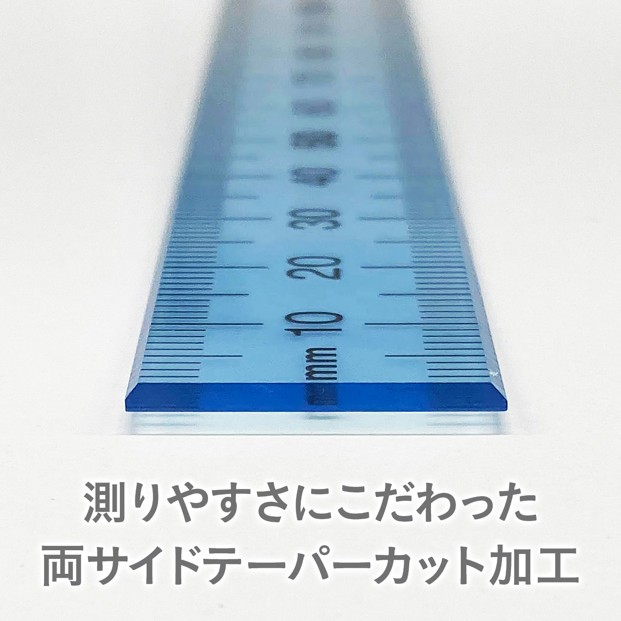 Kyoei Orions Nuance Color Ruler 16 cm Butterfly Pea
