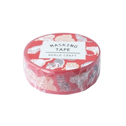 World Craft Washi Tape Cat 15 mm